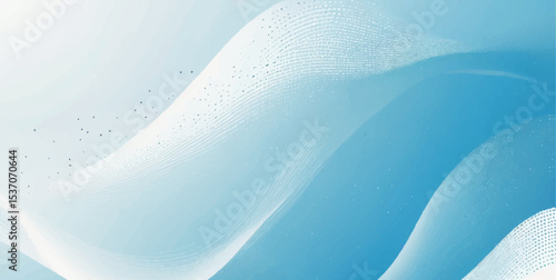 Abstract Blue Winter Background with Ice and Snow Textures