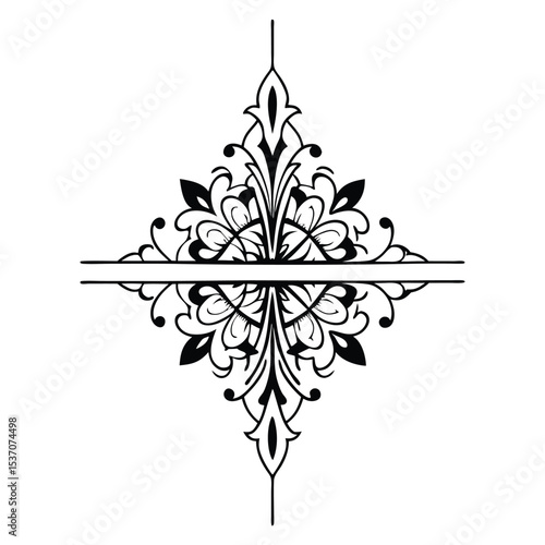 Simple mandala design for coloring. Vector floral mandala. Geometric ornamental mandalas. bold and easy coloring pages, mandala victor. mandala illustration. mandala line art