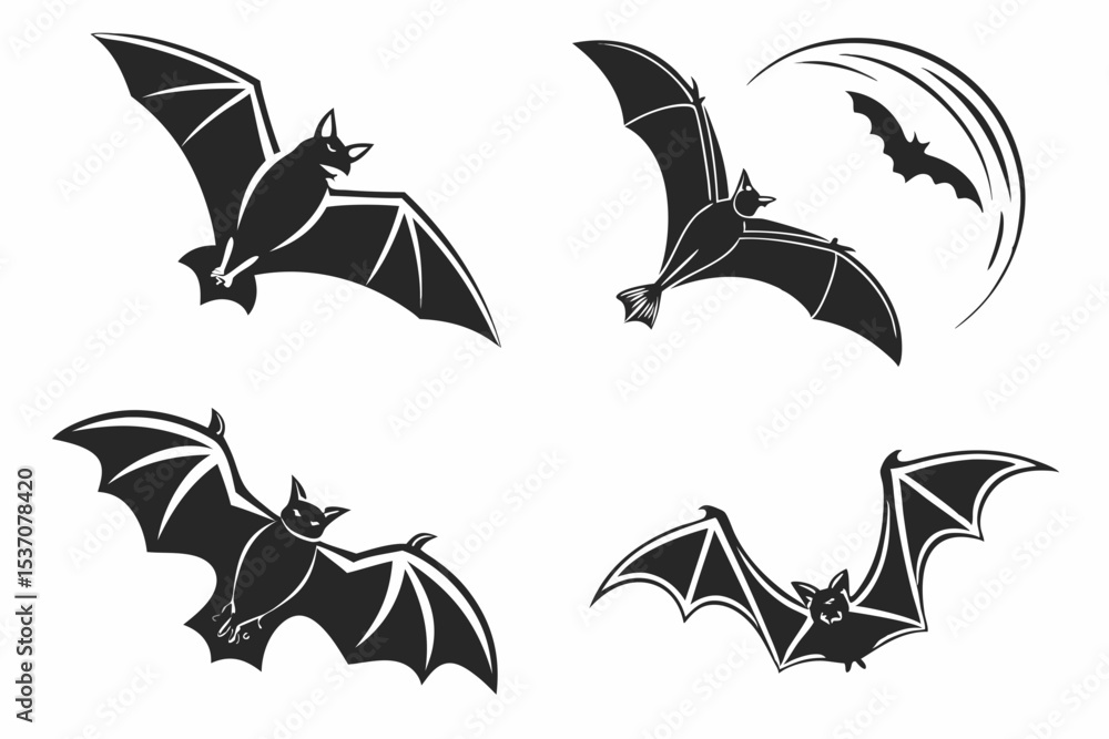 Naklejka premium bat and bats