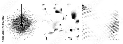 Vector Abstract dotted create dynamic vector shapes.