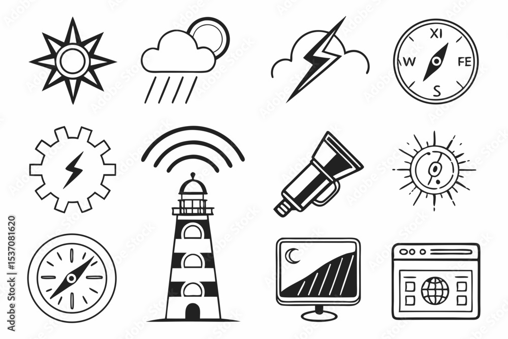 Fototapeta premium set of clocks