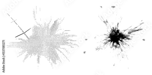 Vector Dynamic explosion and radial lines .