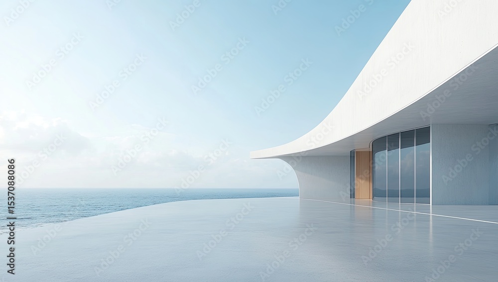 Obraz premium Modern Coastal Architectural Design