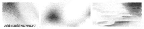Vector Abstract halftone portrait of a person with distorted features.