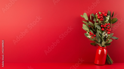 red tulips in a vase