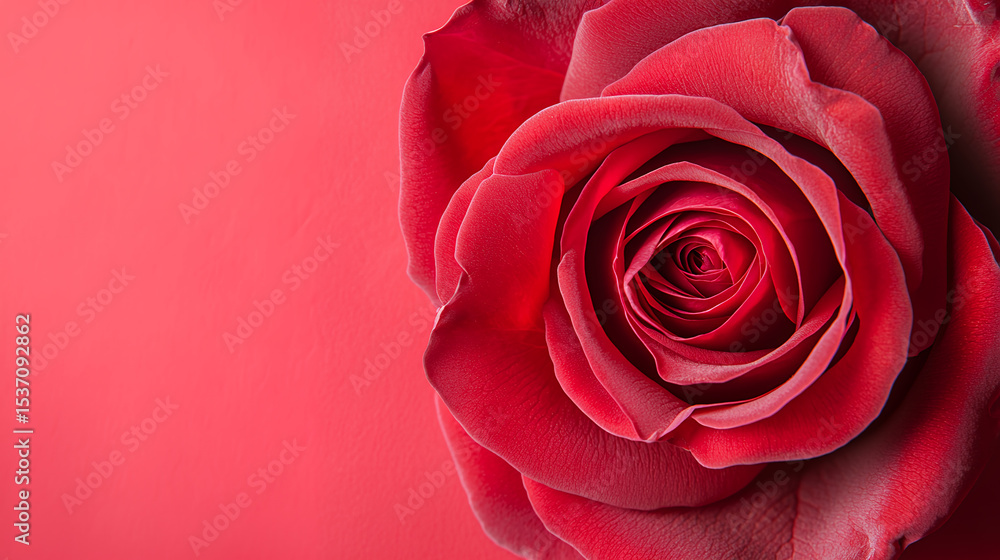Obraz premium red rose close up
