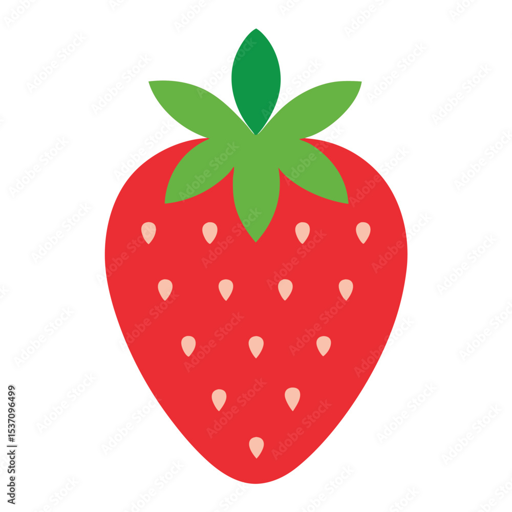 Fototapeta premium strawberry isolated on white background