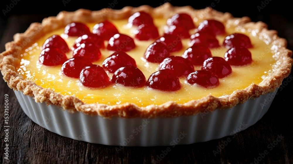 Lemon Tart with Cherries Lemon Tart with Cherries