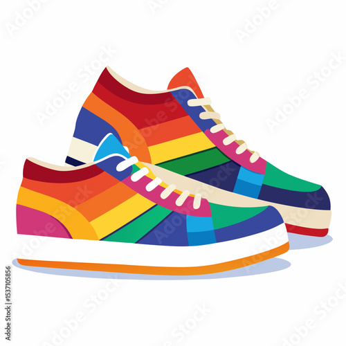 LGBTQ Pride Rainbow Sneakers