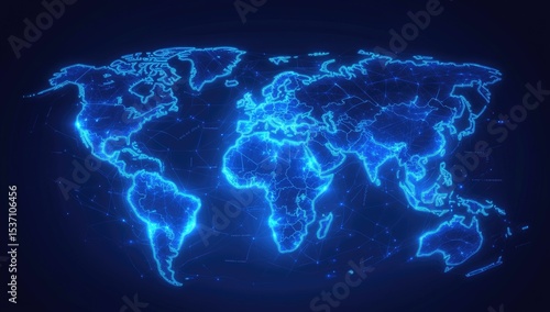 Global network map