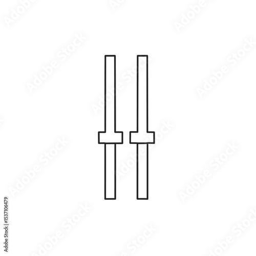Two Simple Vertical Control Knobs for Audio Mixing