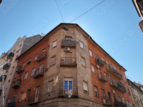 Photography Budapest building facade.