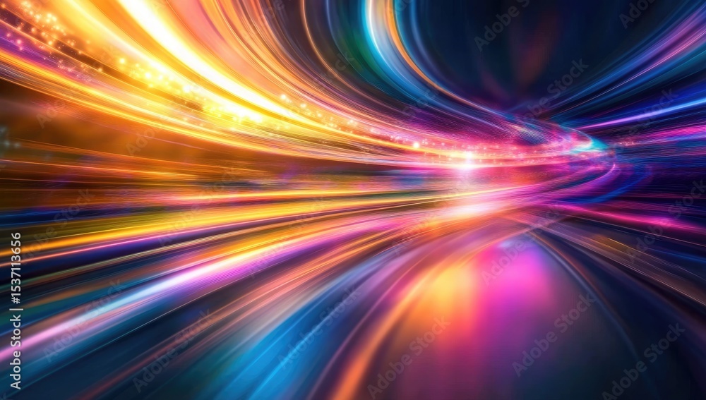 Abstract speed tunnel, vibrant colors Abstract speed tunnel, vibrant colors