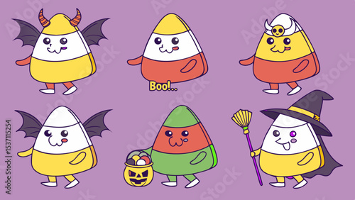 Funny cartoon monster animal character collection for holidays