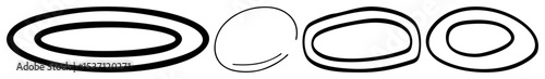 Vector Abstract concentric shapes featuring elliptical rings.
