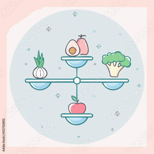 vector illustration of a healthy lifestyle