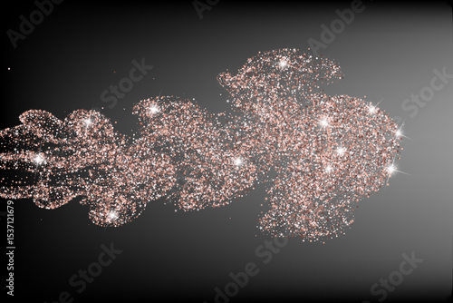 New Year greeting card vector background. Holiday postcard backdrop, perfect for party banner graphic design. Greeting cheers to New 2026 Year card vector template. Chich pink rose gold confetti.