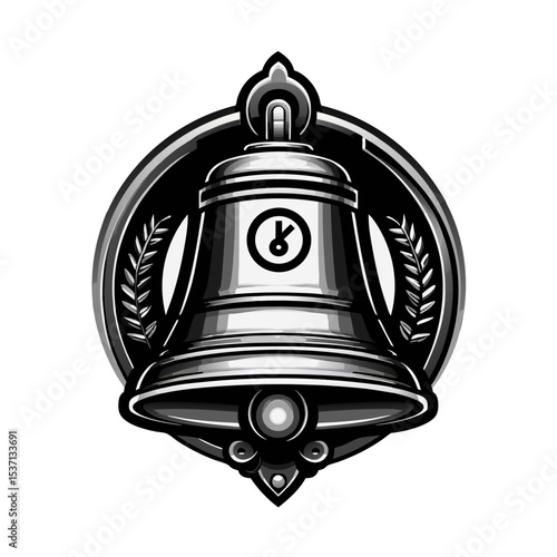 Notification mute bell icon flat design stock vector