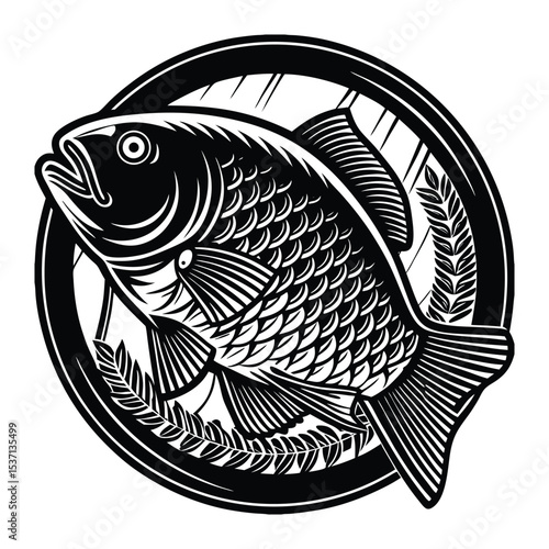 Tilapia fish artwork victor