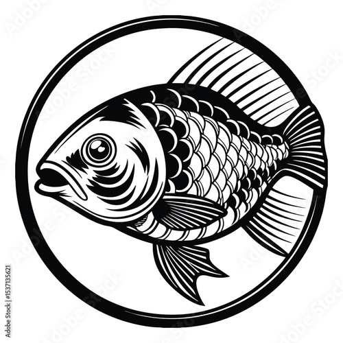 Tilapia fish artwork victor