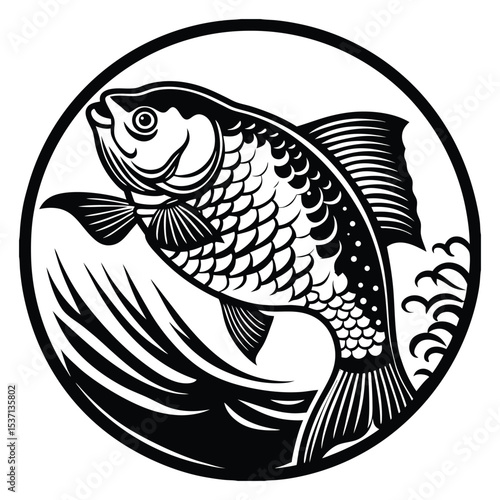 Tilapia fish artwork victor