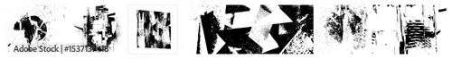 Vector Abstract distressed typographic spells RISK.