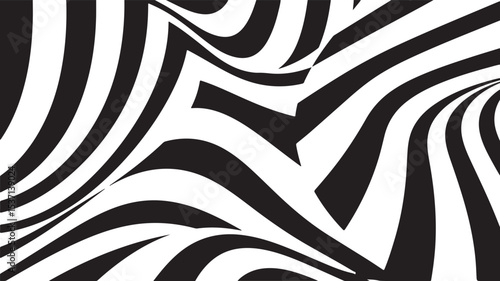 Wild black and white zebra stripes create a natural animal print pattern with detailed fur texture, perfect for a safari-inspired background design