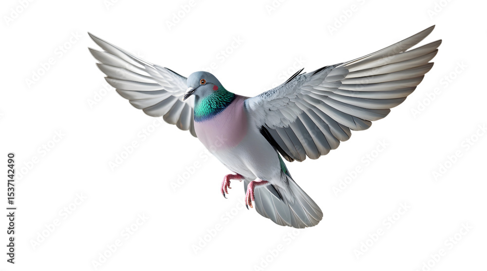 Fototapeta premium flying pigeon on Transparent Background