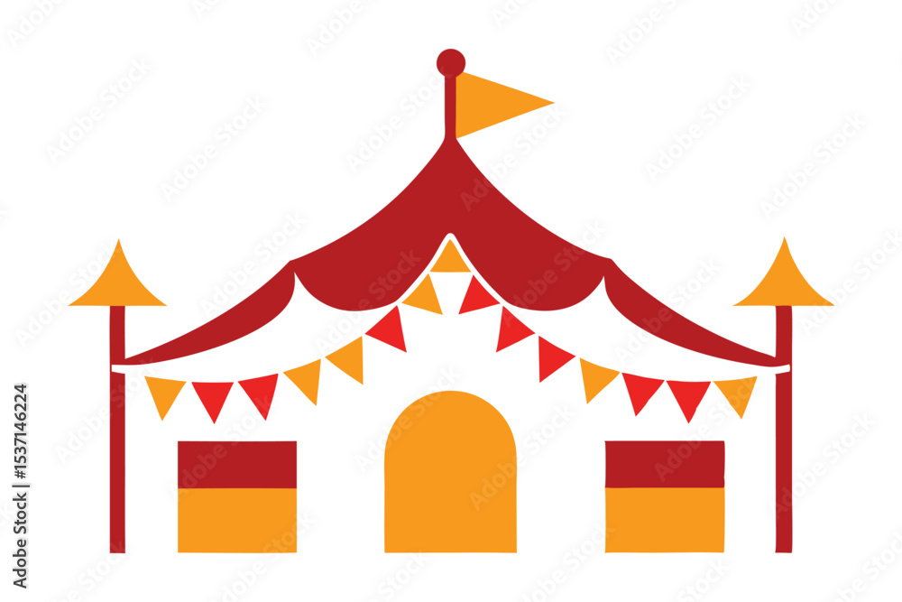 Obraz premium circus tent icon