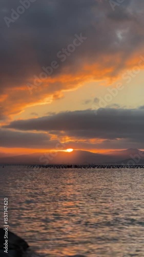 Por do sol no mar