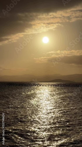 Por do sol no mar