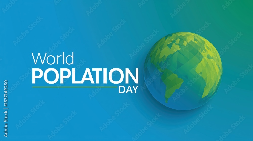 Informative global graphic design for world population day awareness Informative global graphic design for world population day awareness