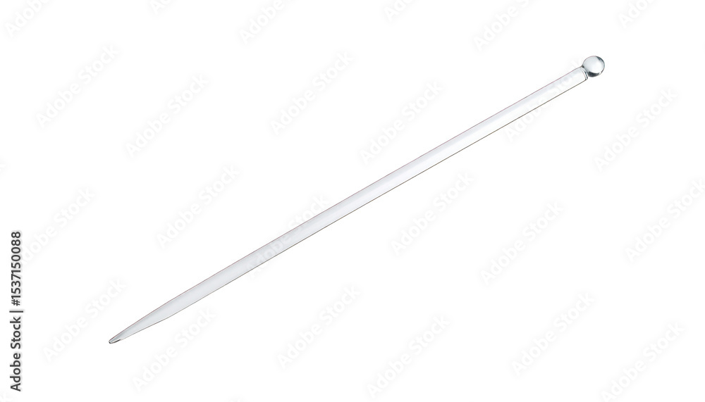 White toothpick against black background White toothpick against black background