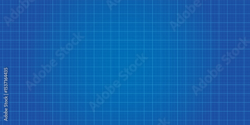Blueprint background vector illustration. Blank grid paper sheet for technology and architecture projects.