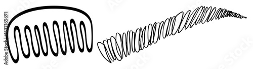 Vector Abstract spiral lines create a dynamic flowing vector .