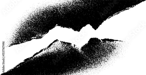 High contrast black and white abstract design with asphalt and tarmac texture