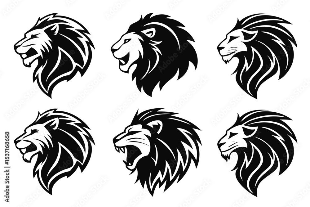 Obraz premium lion head icon