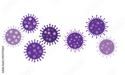 Bacteria and virus icons