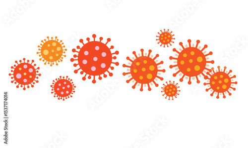 Bacteria and virus icons