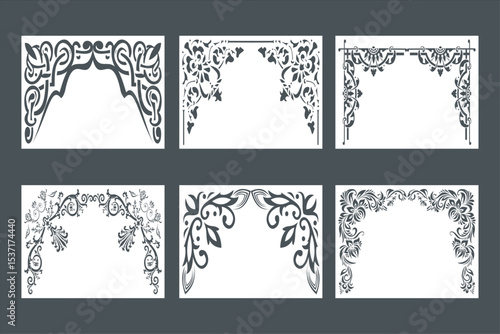 Mandir Arch design vector