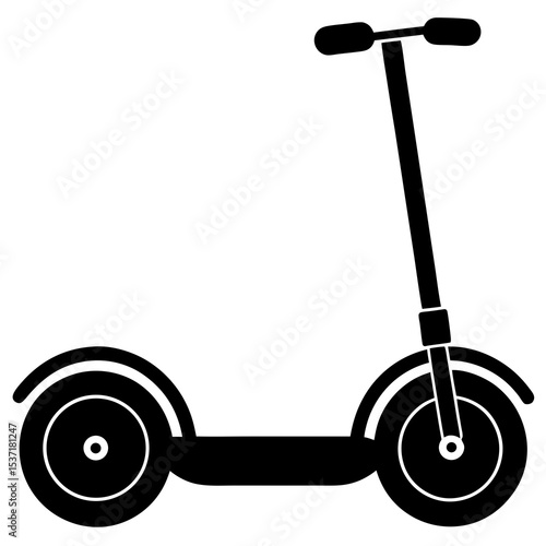 Segway or self-balancing scooter silhouette