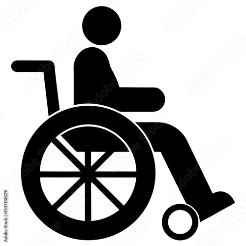 Wheelchair accessibility silhouette
