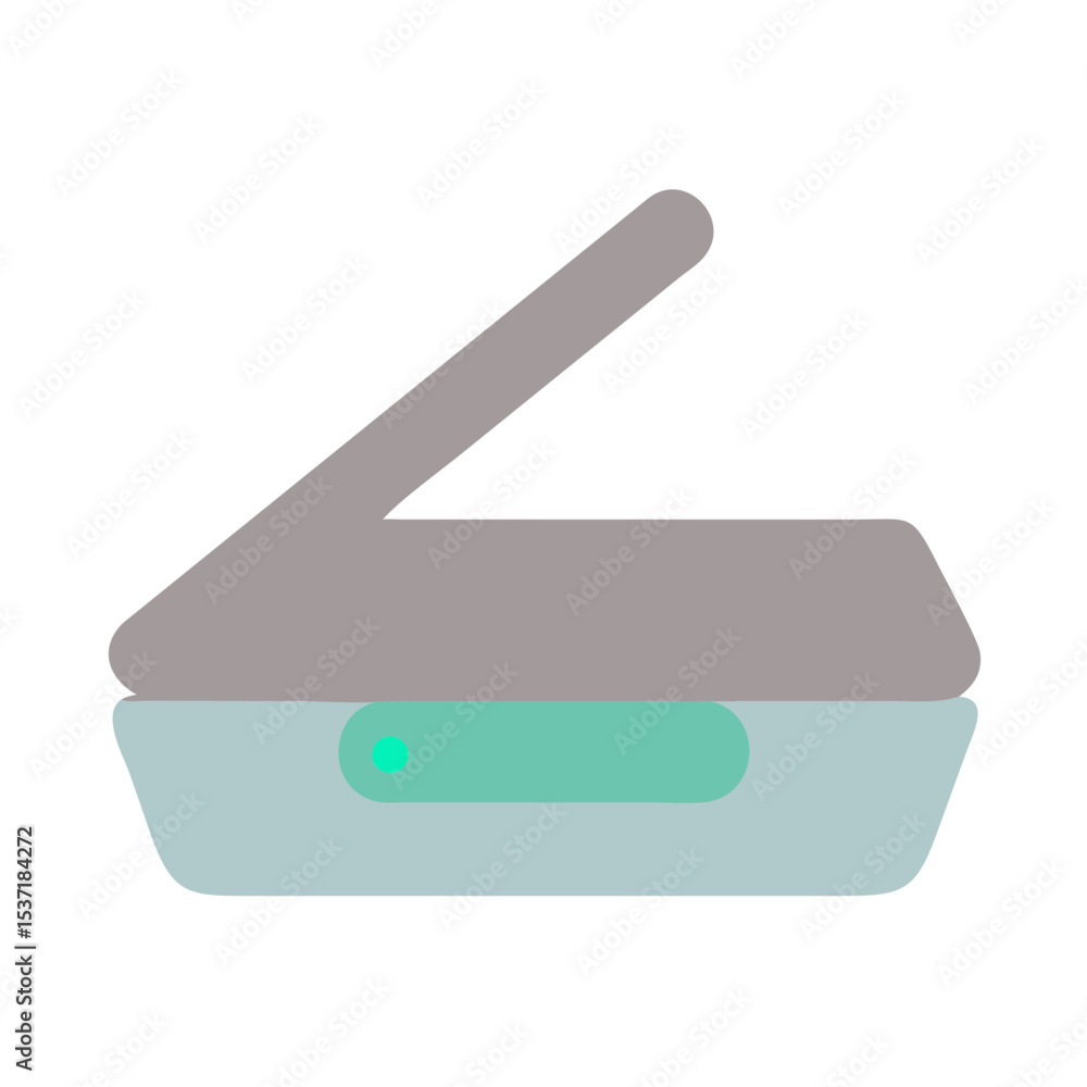 Fototapeta premium Scanner in minimalist design with soft colors 