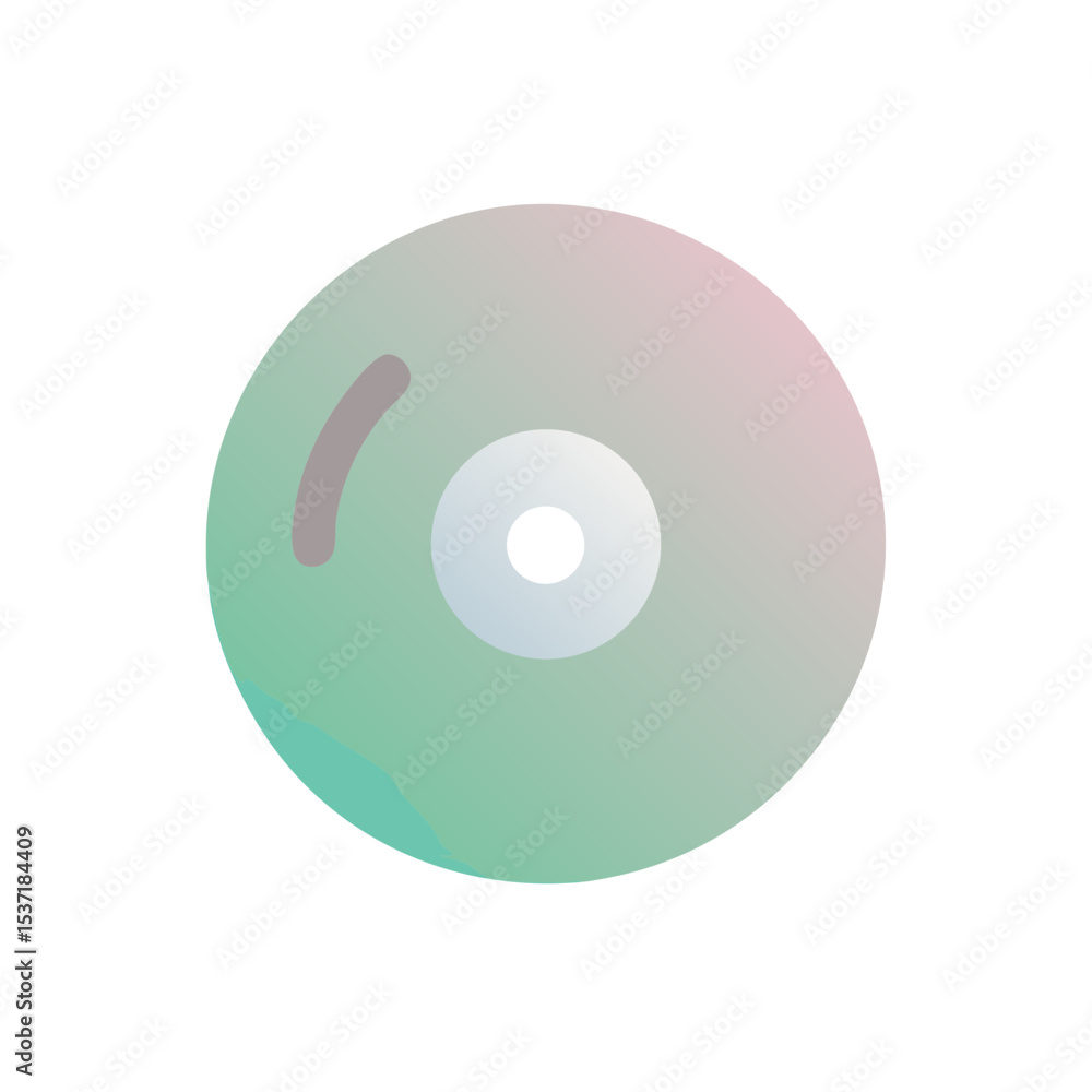 Abstract representation of a compact disc in soft pastel colors Abstract representation of a compact disc in soft pastel colors