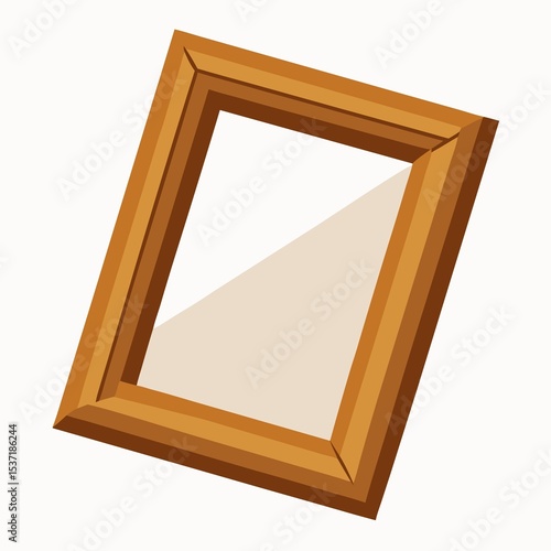 Isolated decorative photo frame vector illustration on white background