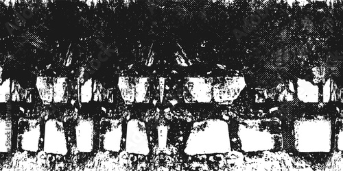 Grey and white grunge. Distress overlay texture. Rough and dirty wall background concept with abstract surface dust. Worn, torn and weathered effect. Vector illustration, EPS 10.