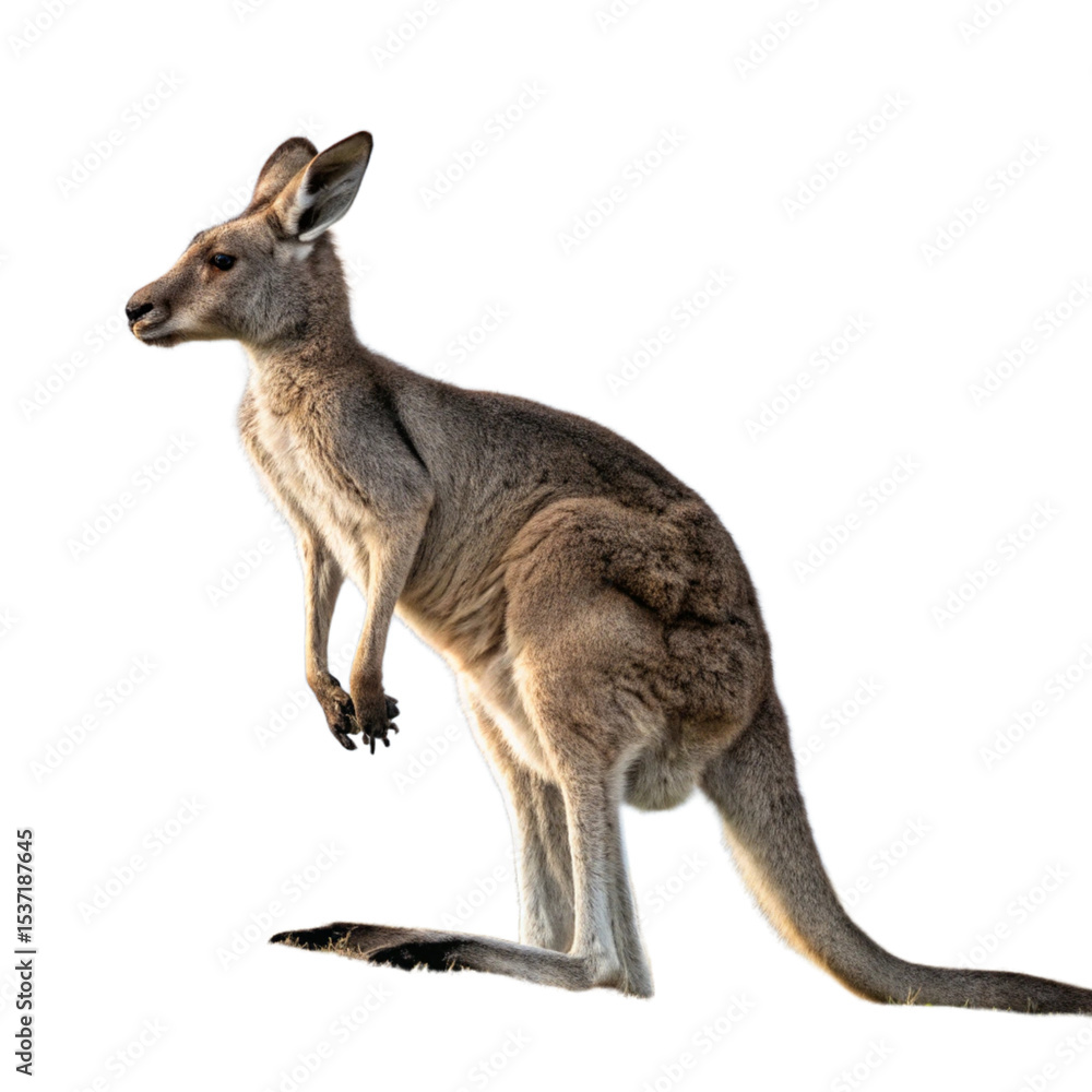 Fototapeta premium High-Res Kangaroo Illustration Transparent Background Download