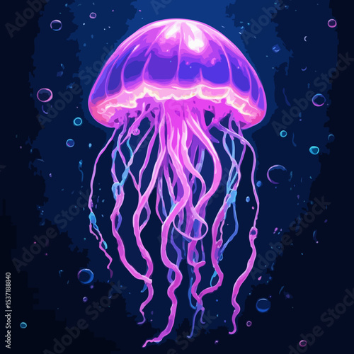 Neon jellyfish 