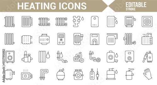 Editable Icons for Heating Systems, Boilers, and Comfort Control Devices