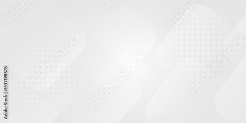 Abstract white and grey geometric overlapping square pattern abstract futuristic background technology digital concept Vector abstract graphic design  background template.